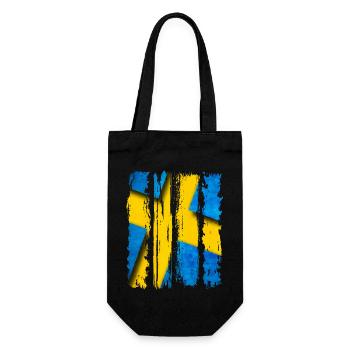 Suède Suède drapeau national norden skandinavia - Sac à bouteille - noir - Devant
