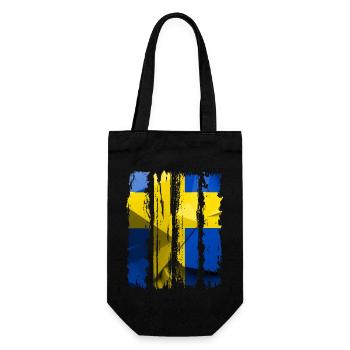 Suède Suède drapeau national norden skandinavia - Sac à bouteille - noir - Devant