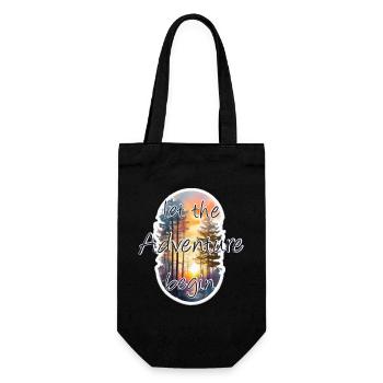 Adventure - Gift Bag for Bottles - black - Front