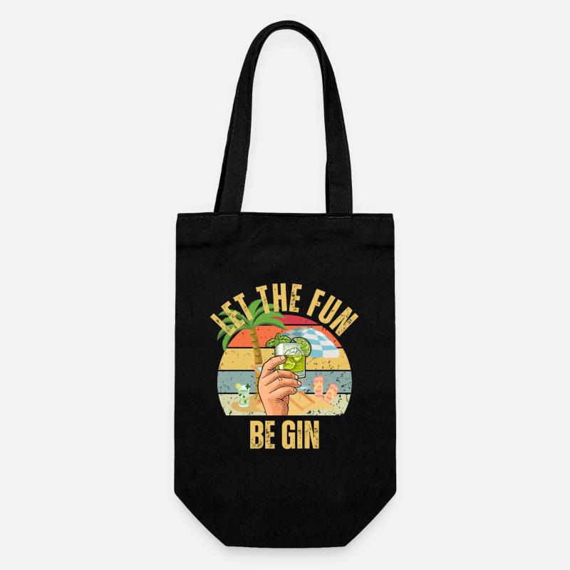 Fête d’été Que le plaisir soit Gin - Sac à bouteille - noir