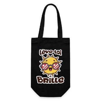 soleil brille chibi citation humour - Sac à bouteille - noir - Devant
