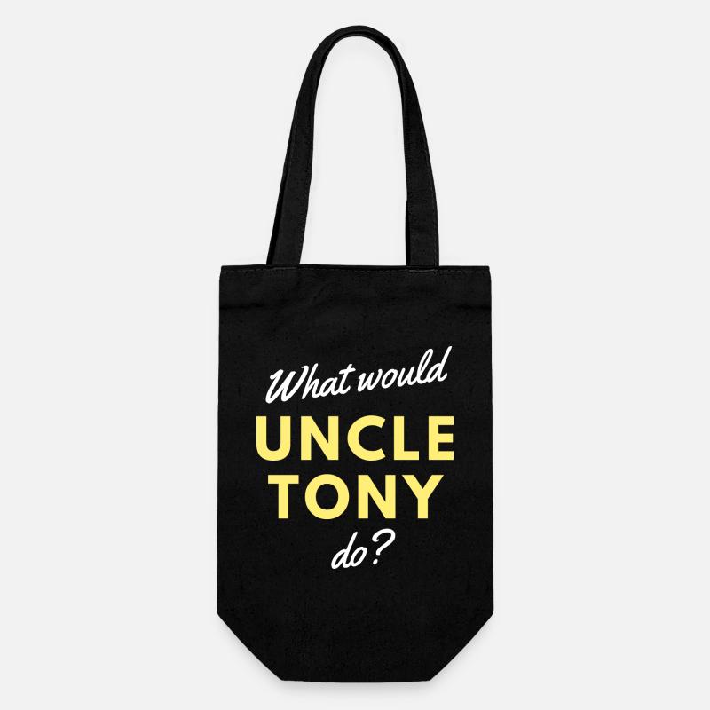 Uncle Tony - Gift Bag for Bottles - black