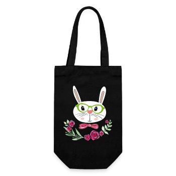 Easter Bunny Easter - Gift Bag for Bottles - black - Front