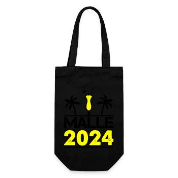 malle 2024 - Geschenkbeutel für Flaschen - Schwarz - Vorne