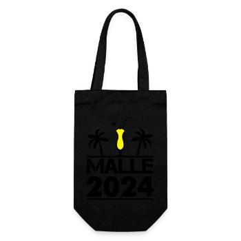 malle 2024 - Geschenkbeutel für Flaschen - Schwarz - Vorne