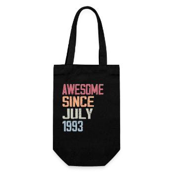Juli 1993 Geburtstagsgeschenk Juli 1993 - Geschenkbeutel für Flaschen - Schwarz - Vorne