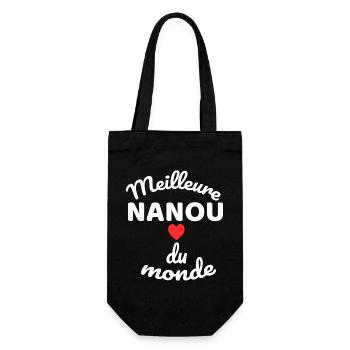 Heart and Solidarity Messaging - Gift Bag for Bottles - black - Front