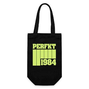 Perfekt 1984 - Geschenkbeutel für Flaschen - Schwarz - Vorne