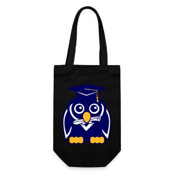 Penguin Graduation Abitur College School Certificate - Sac à bouteille - noir - Devant