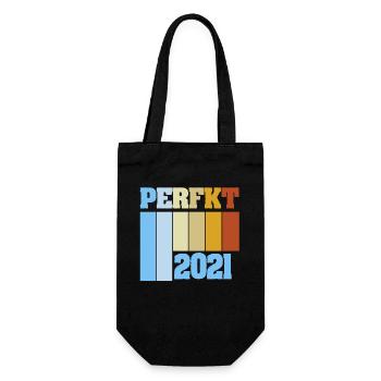 Einzigartig 2021 - Geschenkbeutel für Flaschen - Schwarz - Vorne