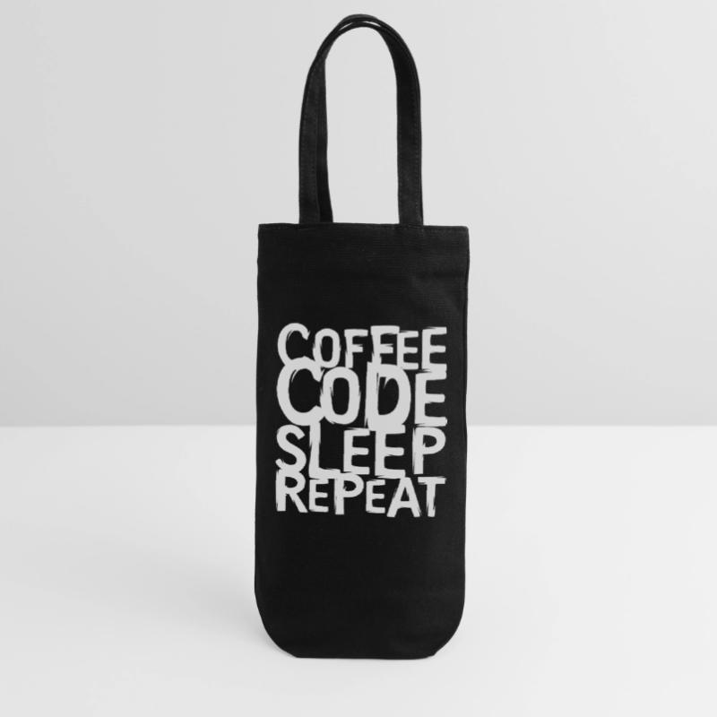 coffee code Programmierer - Informatik Arbeit Logo Geschenkbeutel für Flaschen