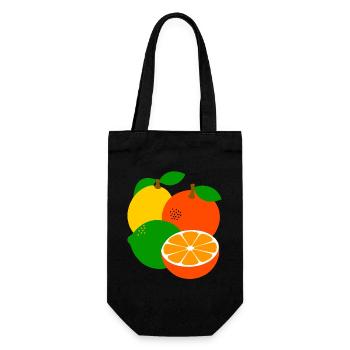 Fruit - Gift Bag for Bottles - black - Front