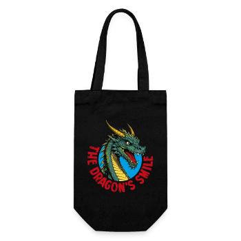 Dragon qui sourit - Sac à bouteille - noir - Devant