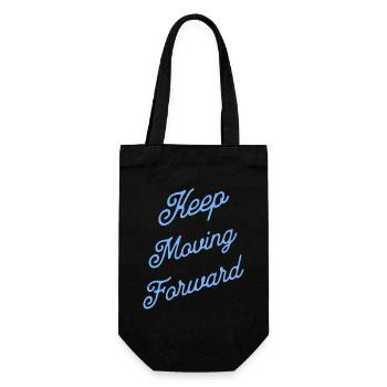 Keep Moving Forward - Gift Bag for Bottles - black - Front