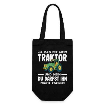 Ja das ist mein Traktor Du darfst nicht fahren - Sac à bouteille - noir - Devant