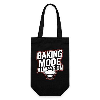 Baking Mode Always On - Geschenkbeutel für Flaschen - Schwarz - Vorne