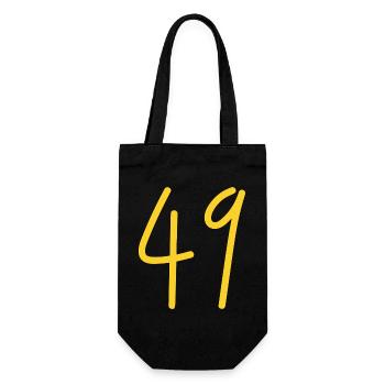 49 - Geschenkbeutel für Flaschen - Schwarz - Vorne