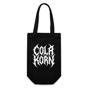 Cola Korn Black Metal – Extremes Logo Motiv - Geschenkbeutel für Flaschen - Schwarz - Vorne