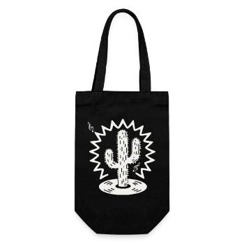 Cactus Serenade Silhouette - Geschenkbeutel für Flaschen - Schwarz - Vorne