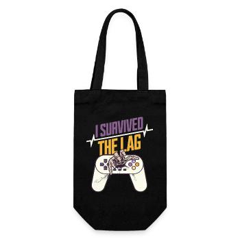 I Survived The Tag - Geschenkbeutel für Flaschen - Schwarz - Vorne