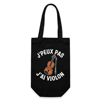 Je Peux Pas J'ai Violon - Sac à bouteille - noir - Devant