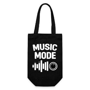 Music Mode On Equalizer - Gift Bag for Bottles - black - Front