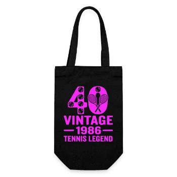 40e anniversaire du tennis 1986, chemise élégante - Sac à bouteille - noir - Devant