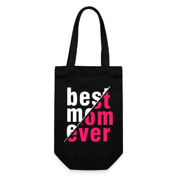 Meilleure chemise de maman de tous les temps – cadeau parfait - Sac à bouteille - noir - Devant