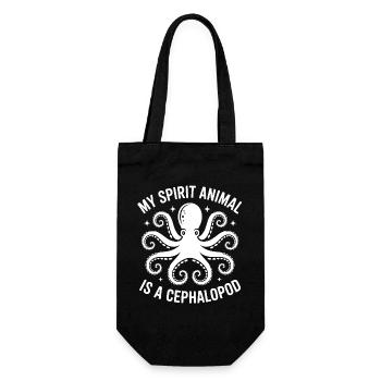 Âme de pieuvre disant la chemise - Sac à bouteille - noir - Devant