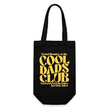 Club des papas cool - Cadeau de la fête des pères des papas - Sac à bouteille - noir - Devant