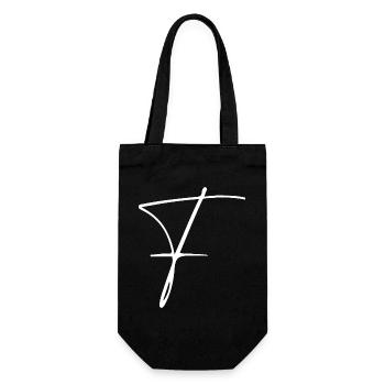 F - Gift Bag for Bottles - black - Front