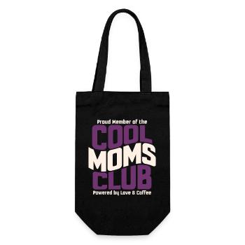 Club des mamans cool - Un cadeau des mamans pour la fête des mères - Sac à bouteille - noir - Devant