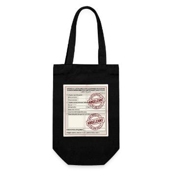 Antrag auf Kaffeepause - Geschenkbeutel für Flaschen - Schwarz - Vorne