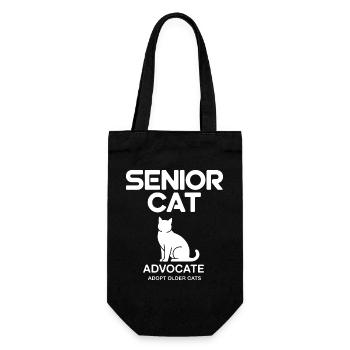 Senior Cat Advocate Logo - Geschenkbeutel für Flaschen - Schwarz - Vorne