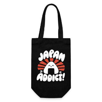 Japan Addict Kawaii Onigiri - Gift Bag for Bottles - black - Front