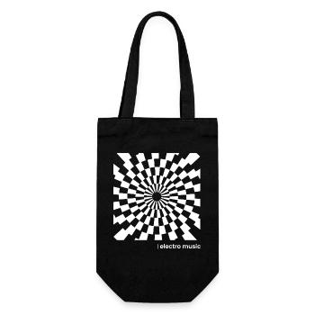 Affiche hypnotique de musique électro - Sac à bouteille - noir - Devant
