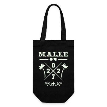 MALLE Strand Cross 2027 Retro Logo - Geschenkbeutel für Flaschen - Schwarz - Vorne