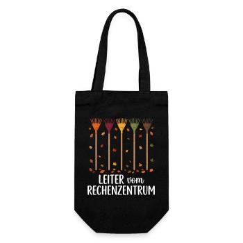 Rechenzentrum Gärtner Garten Gartenarbeit - Geschenkbeutel für Flaschen - Schwarz - Vorne