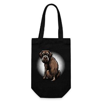 German Wirehaired German Wirehaired Owner - Gift Bag for Bottles - black - Front