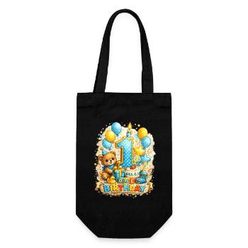 Gâteau ballon Teddy pour son premier anniversaire - Sac à bouteille - noir - Devant