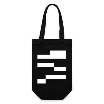 Geometrische Noir-Muster - Geschenkbeutel für Flaschen - Schwarz - Vorne