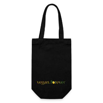 Vegan forever lemon - Sac à bouteille - noir - Devant