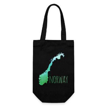 norway - Geschenkbeutel für Flaschen - Schwarz - Vorne