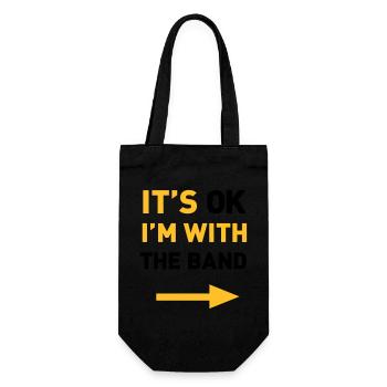 Im with the Band - Gift Bag for Bottles - black - Front
