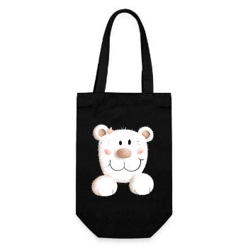 Sweet Bear I Bear I Teddy I Teddy Bear Gift - Gift Bag for Bottles - black - Front