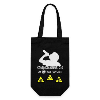 Männertag Vatertag 2019 Komakolonne Himmelfahrt - Geschenkbeutel für Flaschen - Schwarz - Vorne