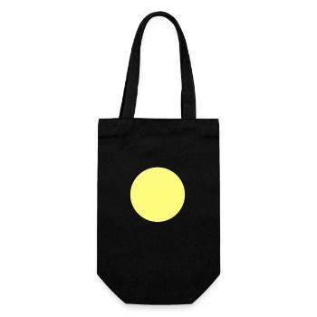Yellow Circle T-Shirt - Gift Bag for Bottles - black - Front
