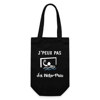 j'peux pas j'ai water polo - Sac à bouteille - noir - Devant