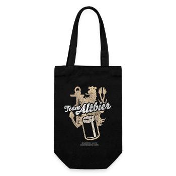 Düsseldorf T-Shirt Team Altbier - Geschenkbeutel für Flaschen - Schwarz - Vorne