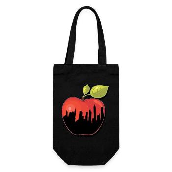 BIG APPLE NY New York cadeau de pomme - Sac à bouteille - noir - Devant
